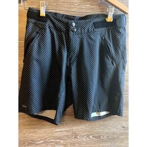 Zoic shorts women Sz small black solid Navaeh excellent 7 prints trails